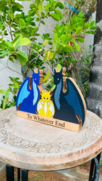 Colour Dragon Family of 3 – Personalized Wooden Decor