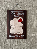 Elephant family of 3 Nameplate