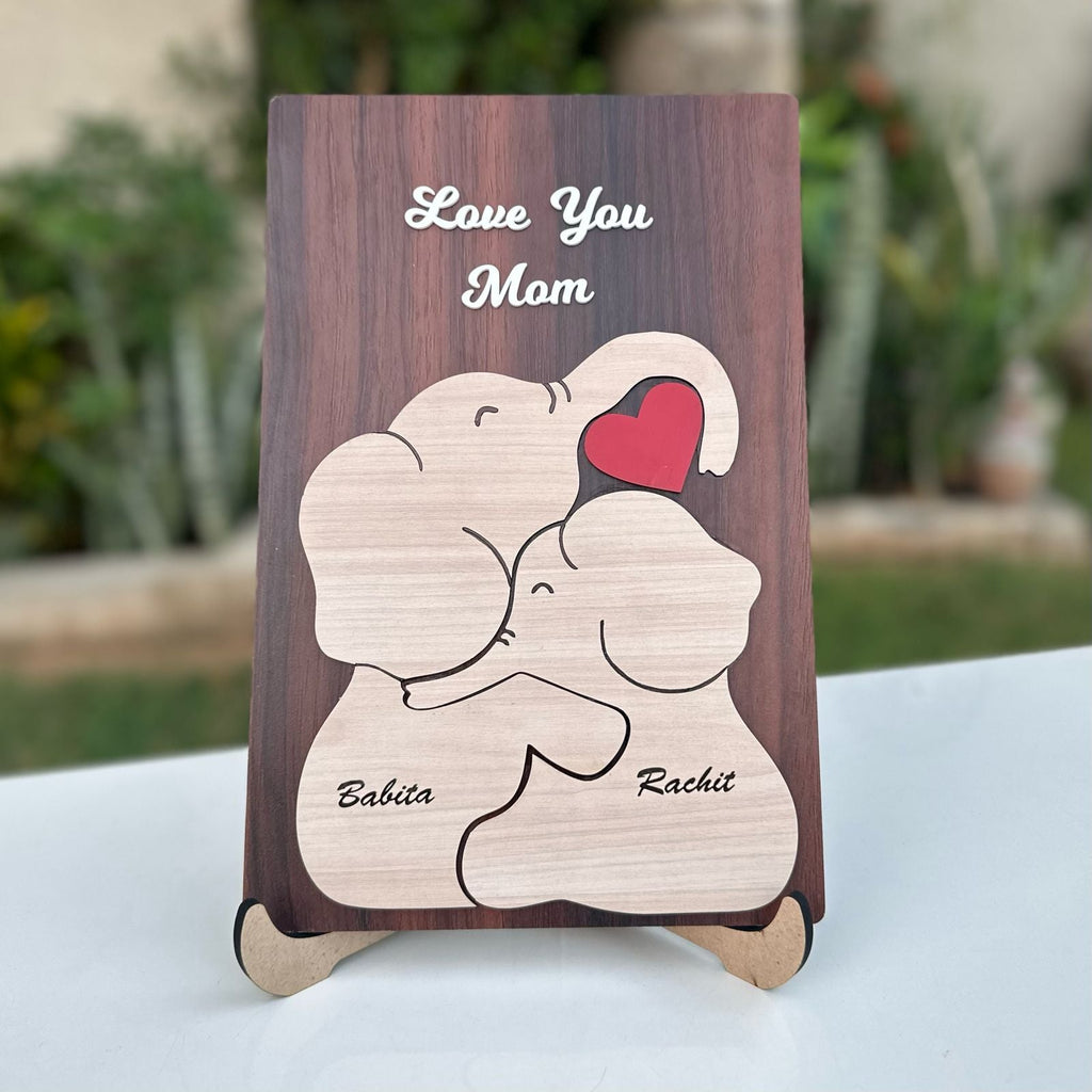 Mother's day woodzzle board